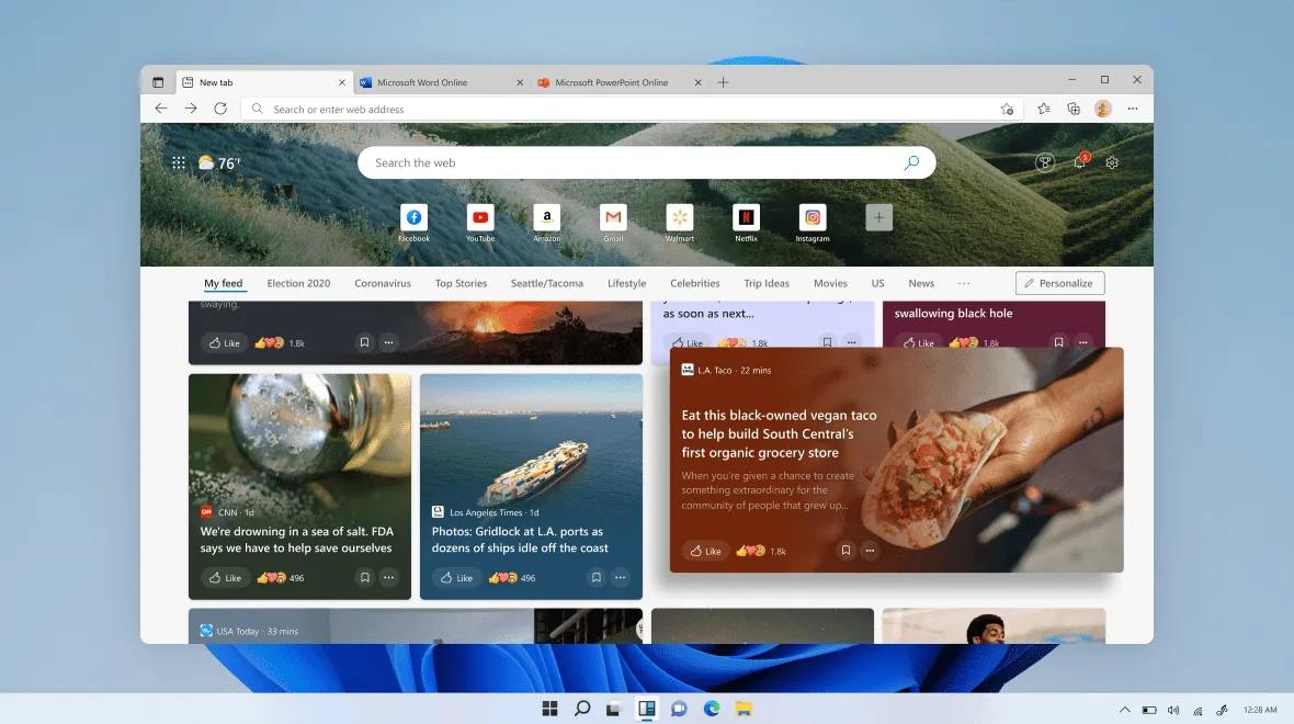 A screenshot of the Microsoft Edge browser displaying a news story from the Microsoft Start Network